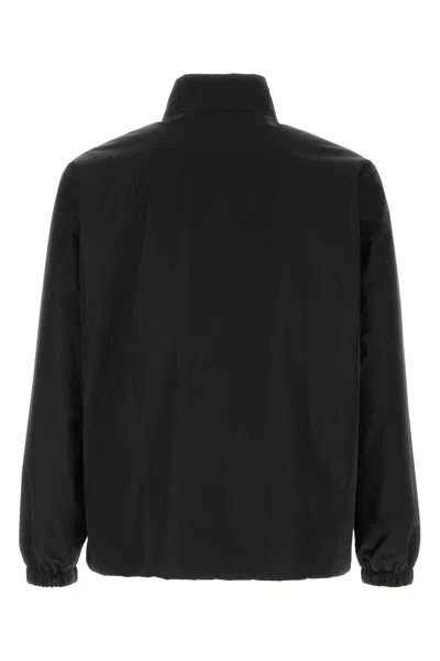 Jil Sander Midnight Blue Polyester Jacket In Black