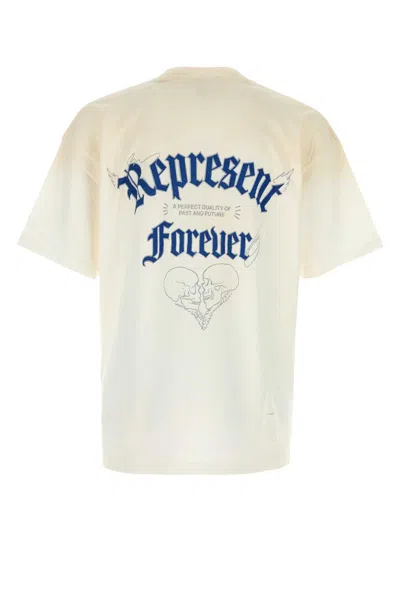 Represent White Cotton T-shirt In White