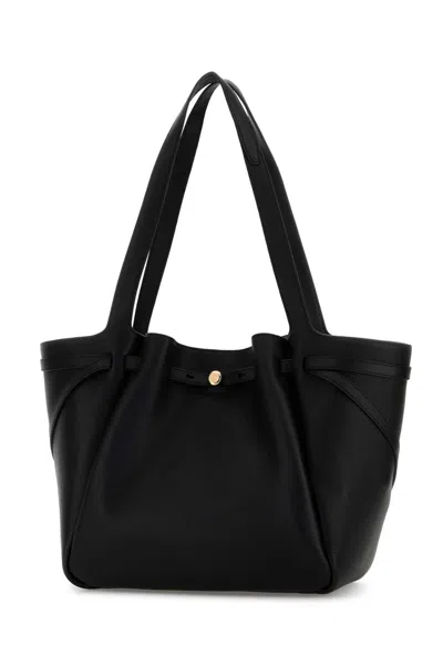 Tory Burch Saint Laurent Cassandre Leather Bucket Bag In Black