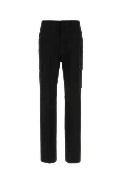 Givenchy Cotton Cargo Pant With Utility Pockets In Black