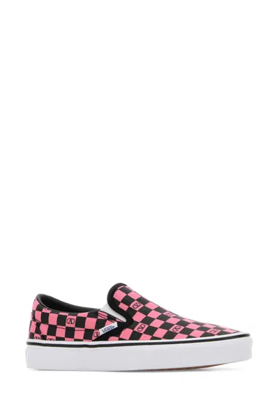 Valentino Garavani  Garavani And Vans Fabric Slip-on Trainer With Vlogo Checkerboard Print In Multi