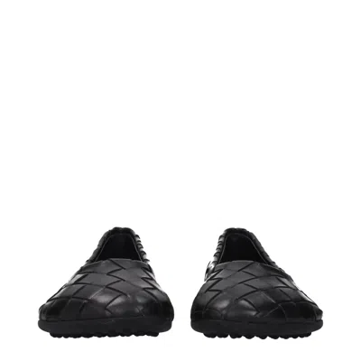 Bottega Veneta Intrecciato Lambskin Ballet Flat In Black