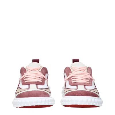 Christian Louboutin Mara Flat Sneakers Rear Pull Tab Contrast Panels In White