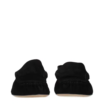 The Row Soft Mocassin F1626l305 Blk In Black