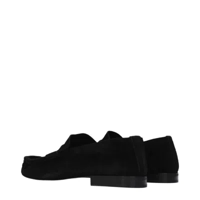 The Row Soft Mocassin F1626l305 Blk In Black