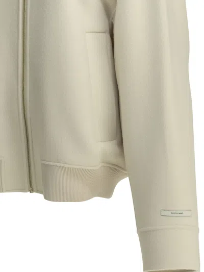 Sportmax Wool Bomber Jacket In White