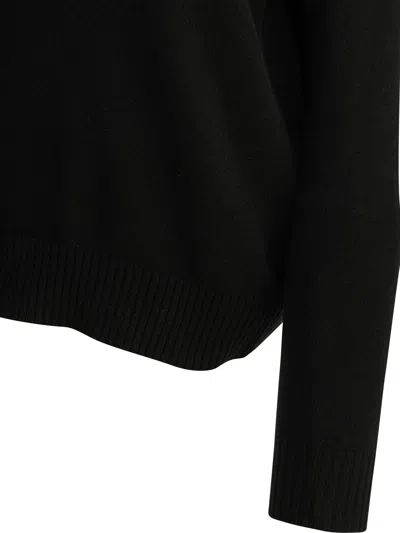Givenchy Wool Blend Sweater With Embroidered Logo In Black