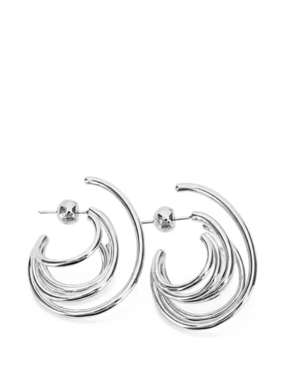 Panconesi Small Orbit Multi-hoop Earrings In Metallic