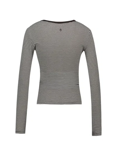 Samsoe & Samsoe Striped Cotton Cardigan In Multi