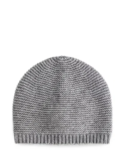Sofie D'hoore Melleycash02 Seed-stitch Knit Beanie In Gray