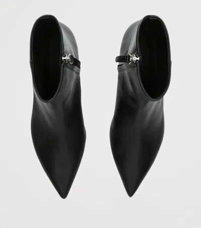 Aeyde Leather Sofie Heeled Boots 35 In Black