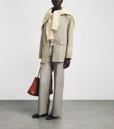 Still Here Cotton Barn Jacket In Neutral