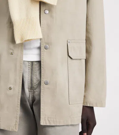Still Here Cotton Barn Jacket In Neutral
