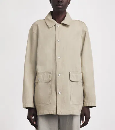 Still Here Cotton Barn Jacket In Neutral