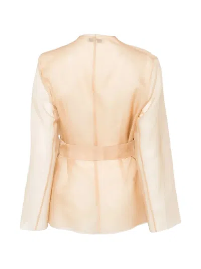 Antonelli Giacca Belted Jacket In Neutral