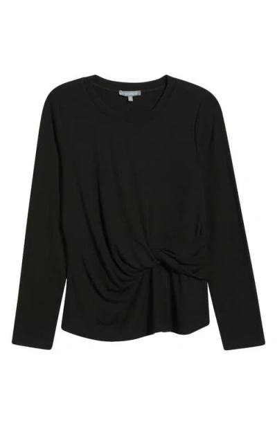 Wit & Wisdom Twist Front T-shirt In Black