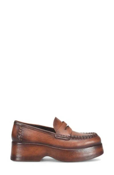 Kork-ease Korkease Pixie Platform Penny Loafer In Brown