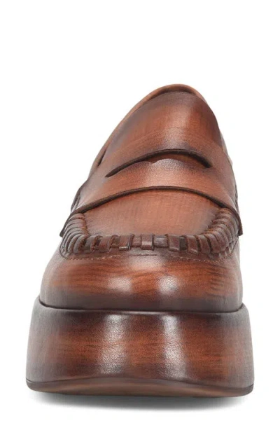 Kork-ease Korkease Pixie Platform Penny Loafer In Brown