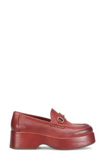 Kork-ease ® Parson Platform Bit Loafer In Red
