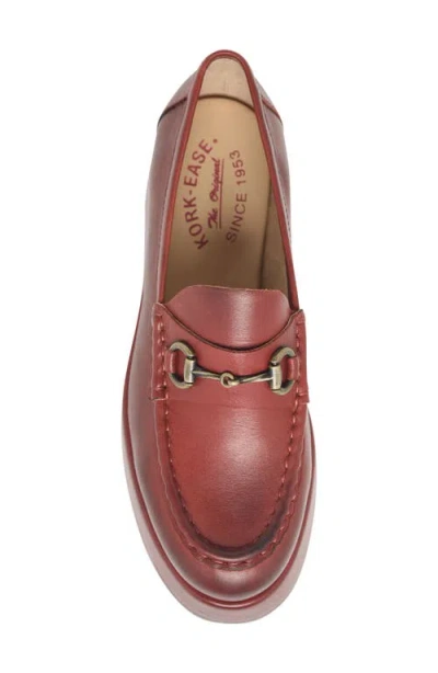 Kork-ease ® Parson Platform Bit Loafer In Red