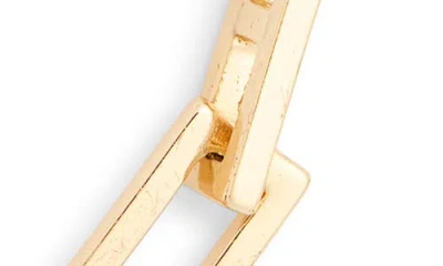 Leith Rectangle Link Necklace In Gold