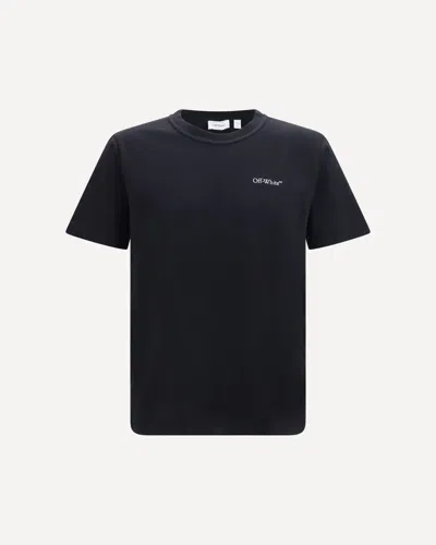 Off-white Small Bookish Regular Short Sleeve T-shirt In Black