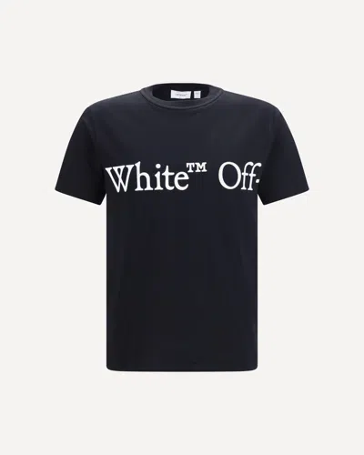 Off-white Bookish Scarf Graphic Regular Fit T-shirt In Black