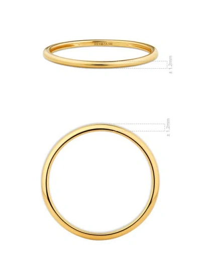 Devata 1.2mm Band Ring In Gold