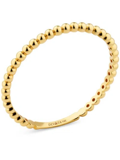 Devata Beaded Ball Ring In Gold