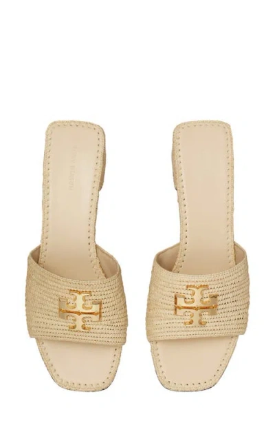 Tory Burch Eleanor Raffia Slide Sandal In Multi