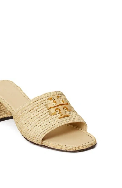 Tory Burch Eleanor Raffia Slide Sandal In Multi