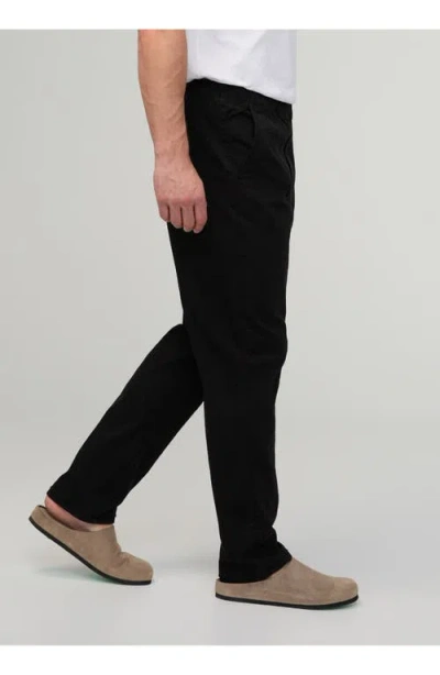 Duer Flextwill Relaxed Pull On Pant In Black