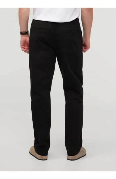 Duer Flextwill Relaxed Pull On Pant In Black