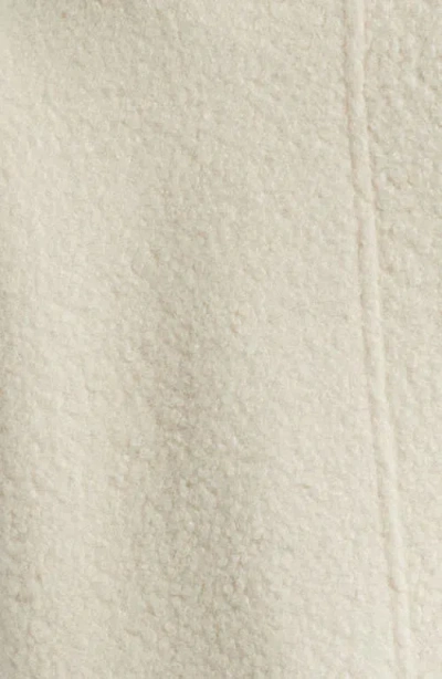 Bernardo Short Bouclé Coat In White