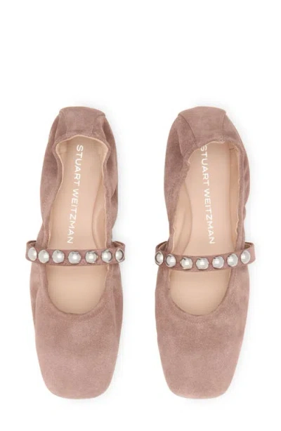 Stuart Weitzman Goldie Stud Ballet Flat In Multi