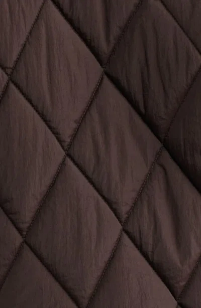 Sam Edelman Quilted Crop Jacket In Brown