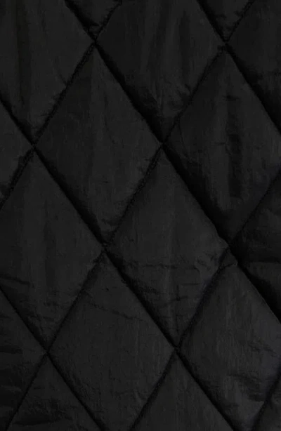Sam Edelman Quilted Crop Jacket In Black