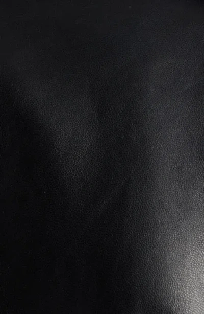 Bernardo Short Leather Jacket In Black