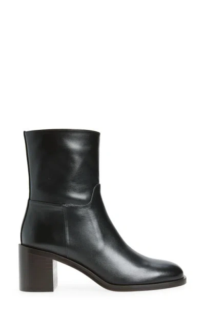 Stuart Weitzman Maris Zip Bootie In Black