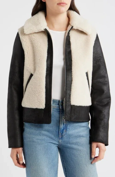 Bernardo Faux Shearling Jacket In Multi