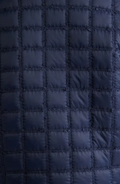 Cece Short Quilted Jacket In Blue