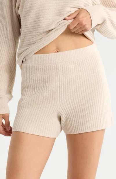 Barefoot Dreams Cozychic® Ribbed Pullover & Shorts In Neutral