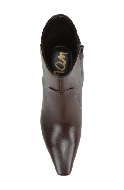 Sam Edelman Scottie Block Heel Bootie In Brown