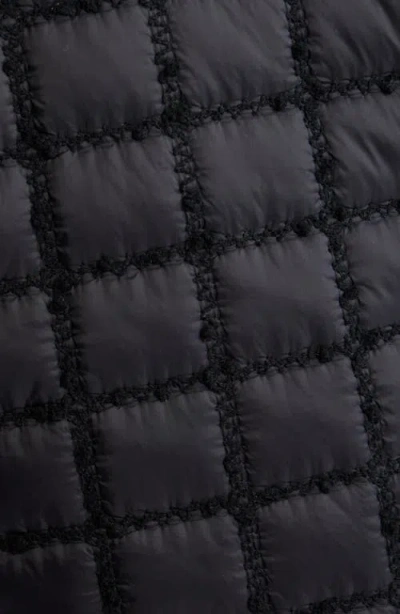 Cece Short Quilted Jacket In Black
