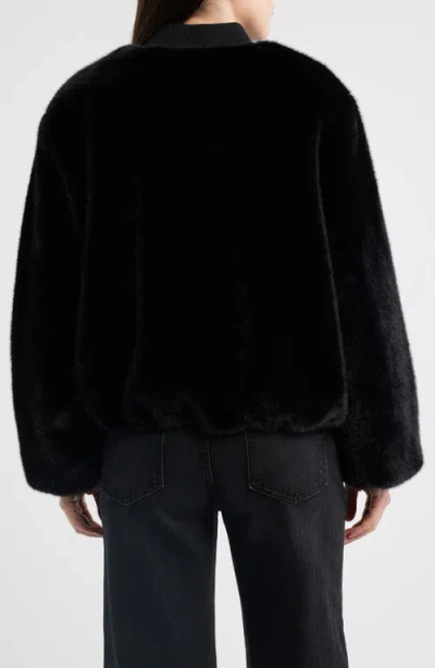 Sam Edelman Reversible Bomber Jacket In Black