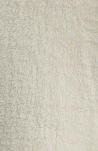 Bernardo Fleece Bomber Jacket In White