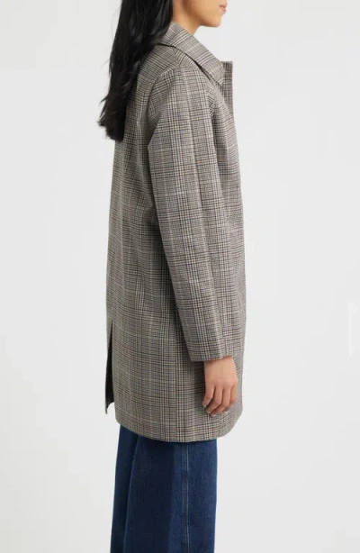 Sam Edelman Fly Front Longline Rain Jacket In Gray