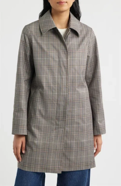 Sam Edelman Fly Front Longline Rain Jacket In Gray