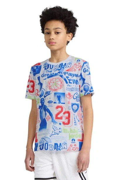 Jordan Kids' Mj Billboard Print T-shirt In White