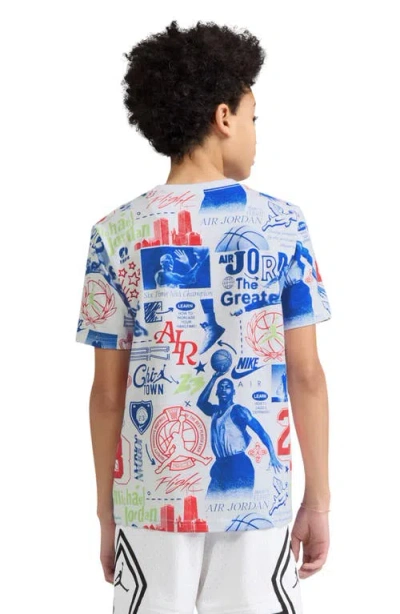 Jordan Kids' Mj Billboard Print T-shirt In White